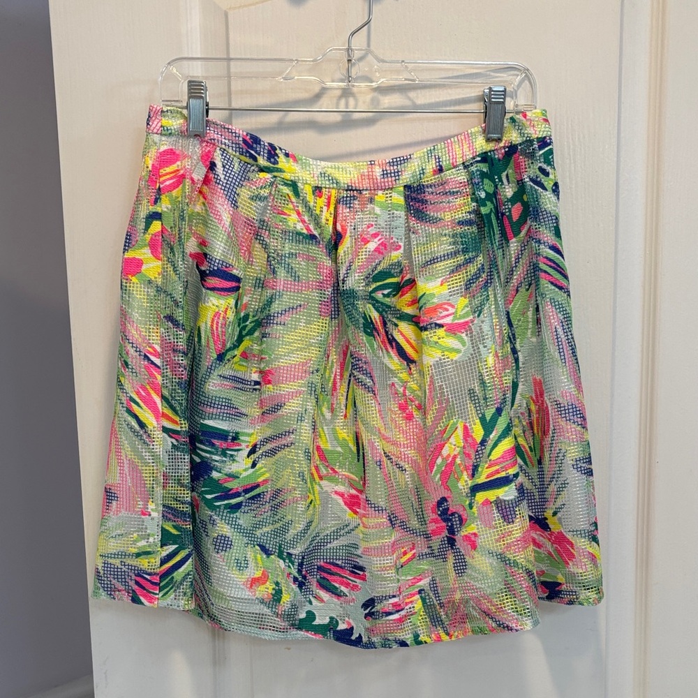 Lilly Pulitzer Multicolor Tropical A-Line Skirt